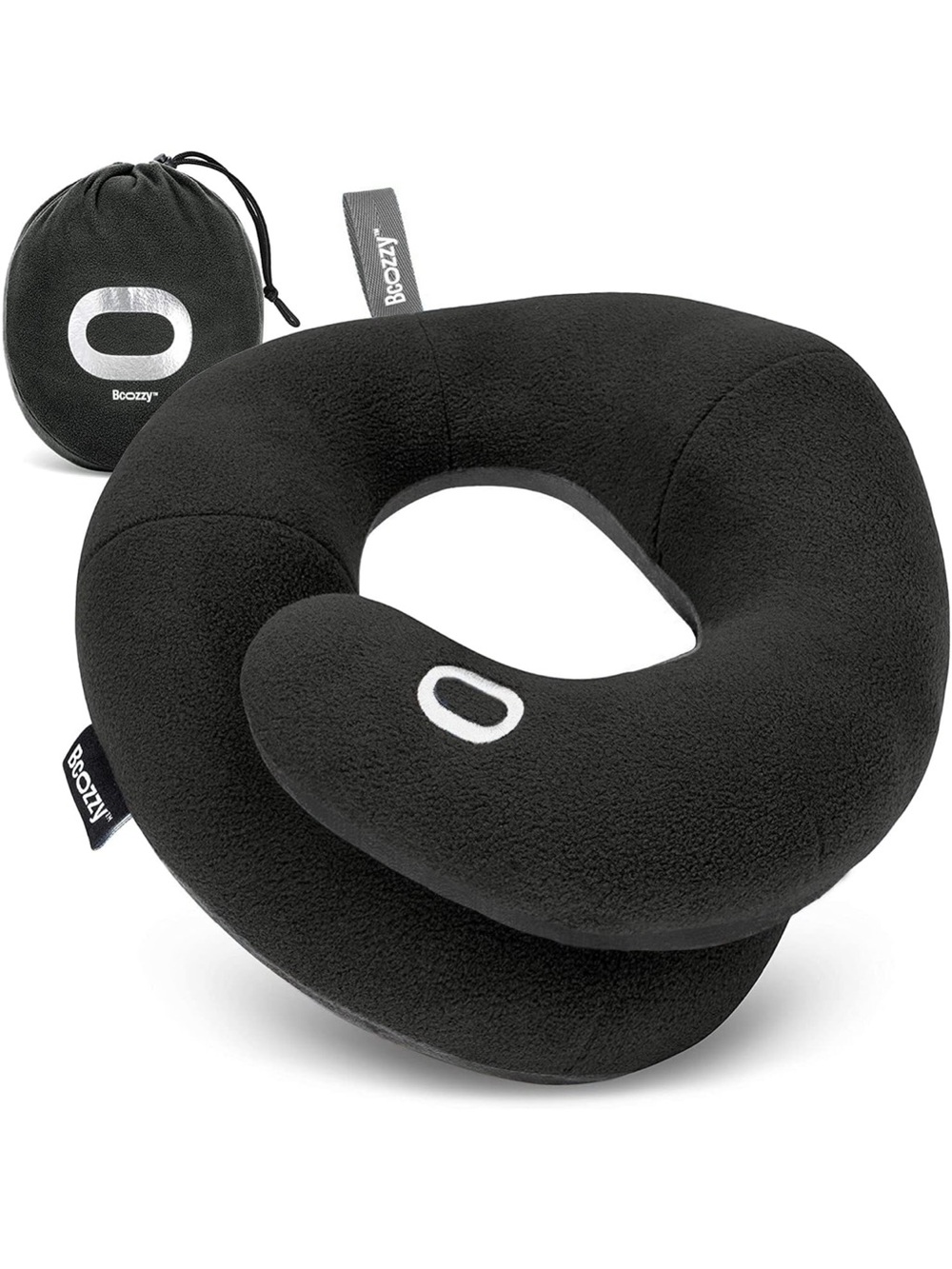 Black Travel Chin Support Pillow
